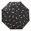 Feather Weatherproof Three-Fold Automatic Umbrella with Creative Black Glue Sunscreen Parasol.