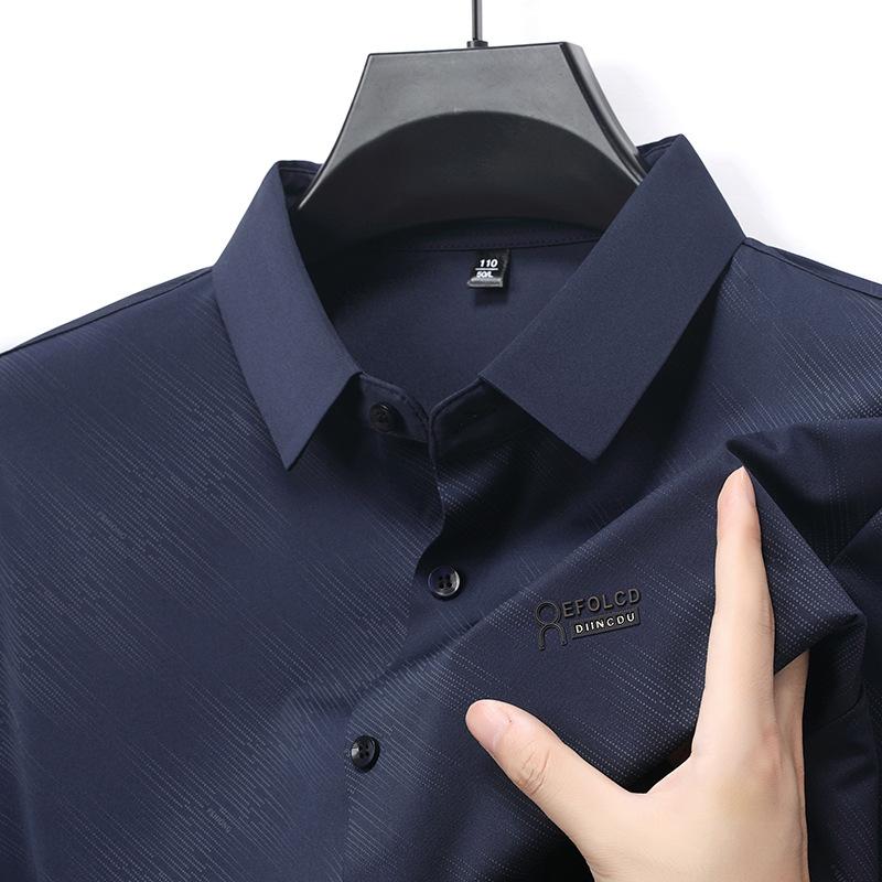 Autumn Long Sleeve Polo Shirt Men s Business Casual Lapel Collar Versatile Sports T-Shirt M