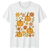 Pumpkin Jack O Lantern Halloween Fall Autumn Floral Unisex T Shirt Unisex Unisex