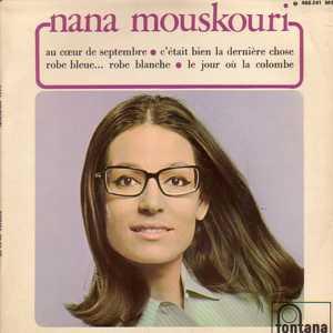 

7inch Record NANA MOUSKOURI Au Coeur De Septembre 460241ME FONTANA 1967 France World Music Used