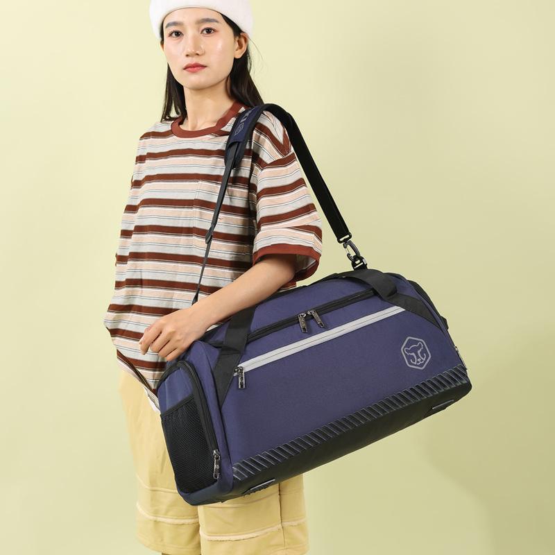 Men's and Women's Short-distance Outing Large-capacity Decompression Travel Bag Dry and Wet Separation Sports Fitness Bag Strap Shoe Compartment