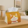 1pc Cute Artistic Animal Tissue Box - Cat Portrait Warm Durable Decorative Storage Organizer for Kitchen, Living Room, Bedroom, And Parties - Multi-Pu