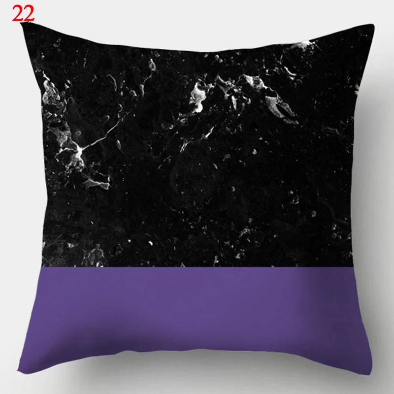 New Purple Geometric Pillowcase Decorative Cushion Cover  Home Sofa Decor Square