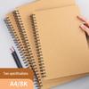 A4 Coil-Bound Thickened Sketchbook: Blank Watercolor Marker Paper for Children's Art 
