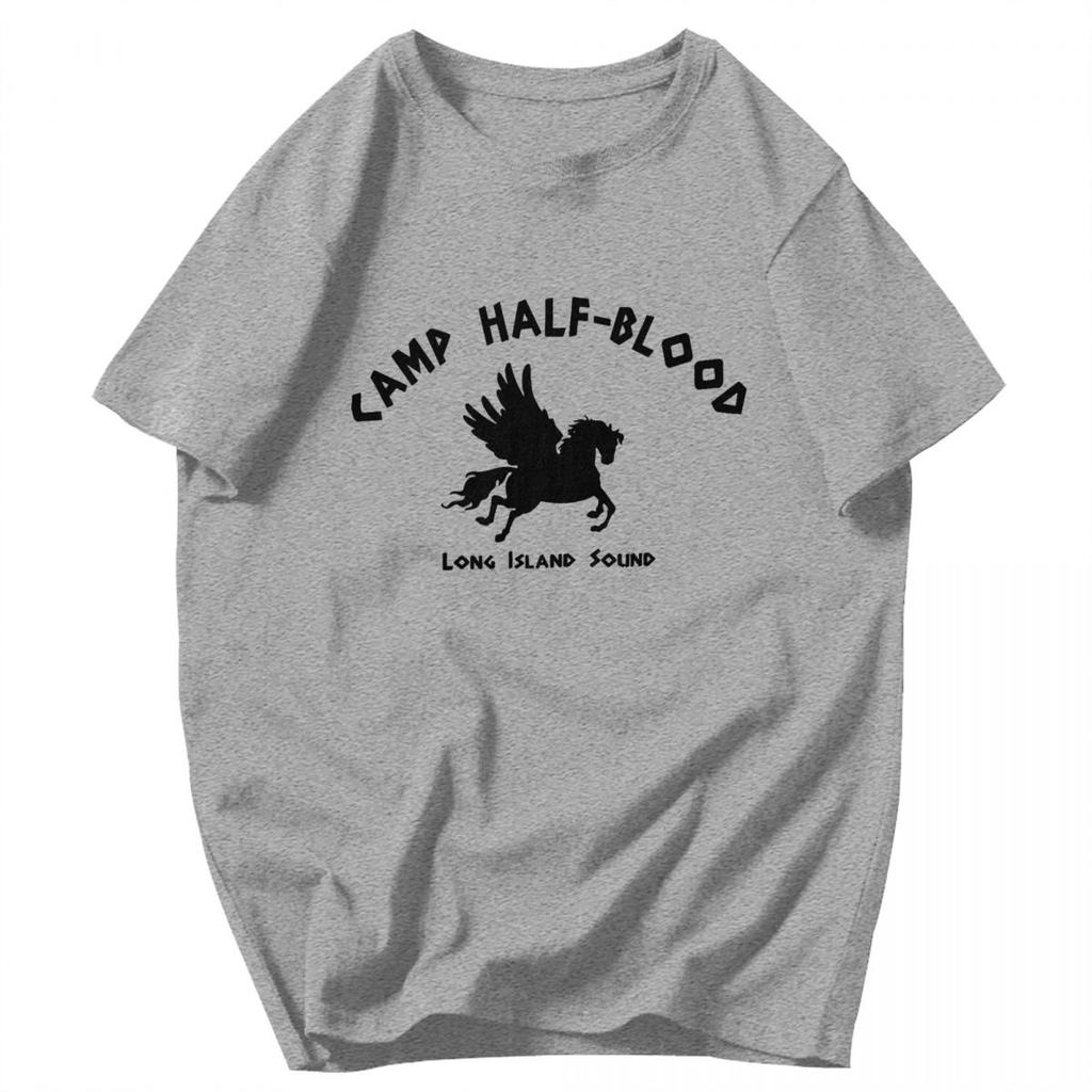Men T Shirt Camp Half Blood Black Idea Y2K Graphic Oneck Unisex Clothes T Shirts