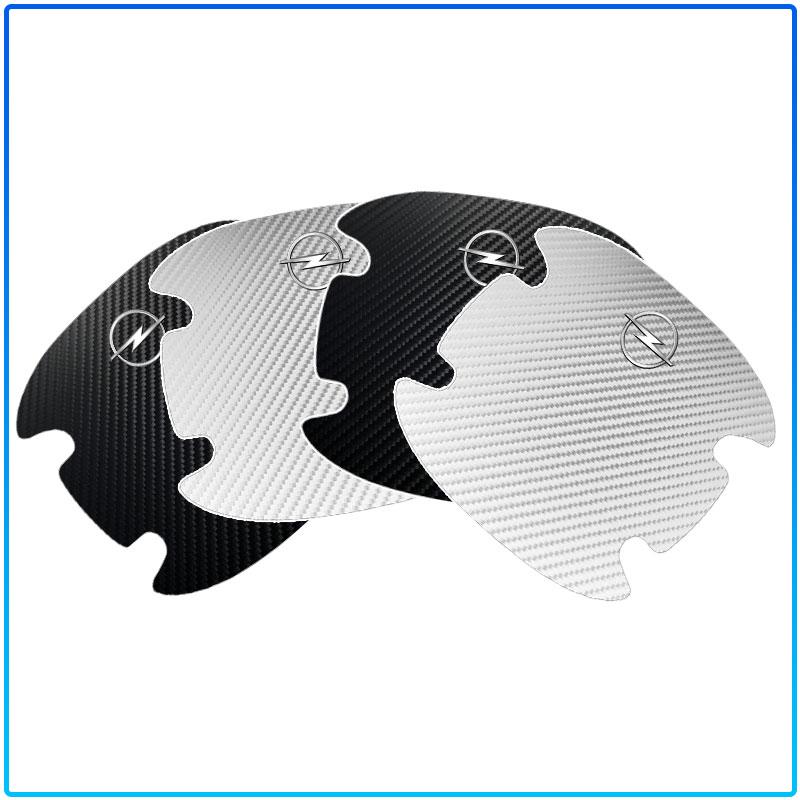4PCS Carbon Fiber Car Door Handle Protection 3D Sticker Accessories For Opel Astra C G H Insignia J K Zafira B Corsa Vectra C Corsa C