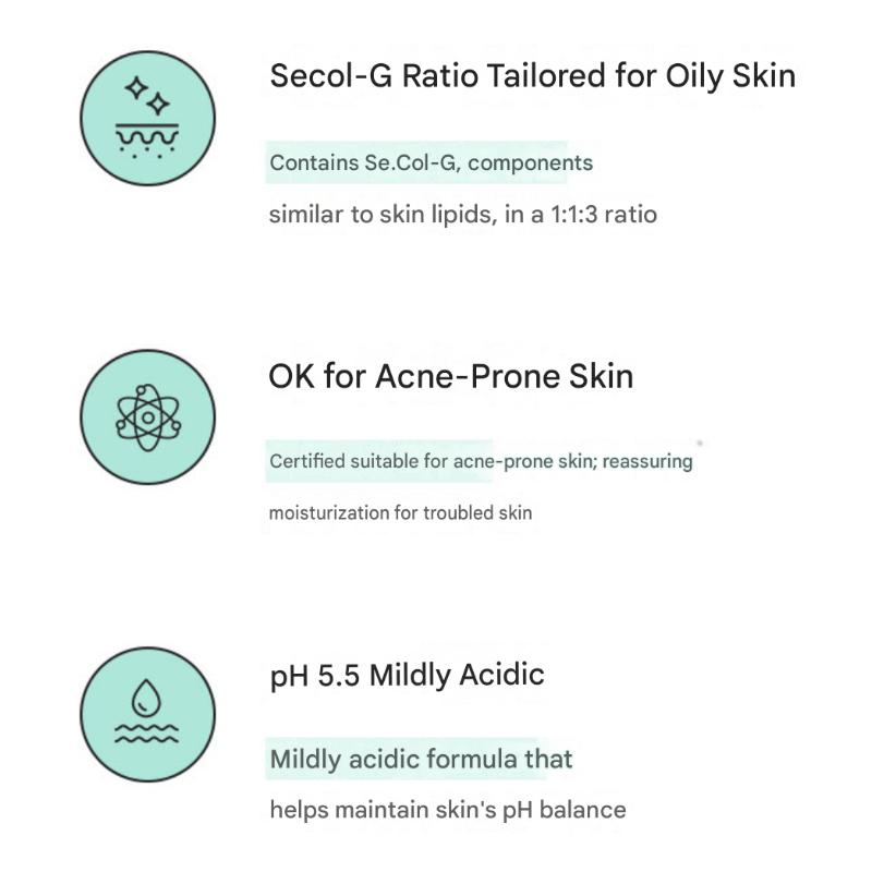 [Dr.Different] 113 Sekolji Moisturizer 100ml Oily Skin Moisturizer Ceramide Cholesterol Fatty Acid Cream