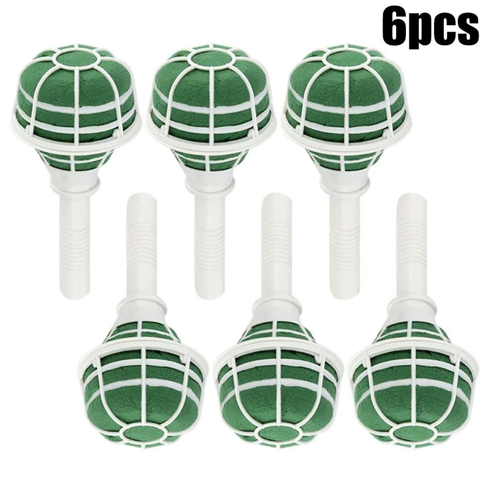 1/3Pcs 18cm Bridal Wedding Flower Decoration Bouquet Foam Holder Green DIY Floral Handle Base Bracket Supply Party DIY Supplies