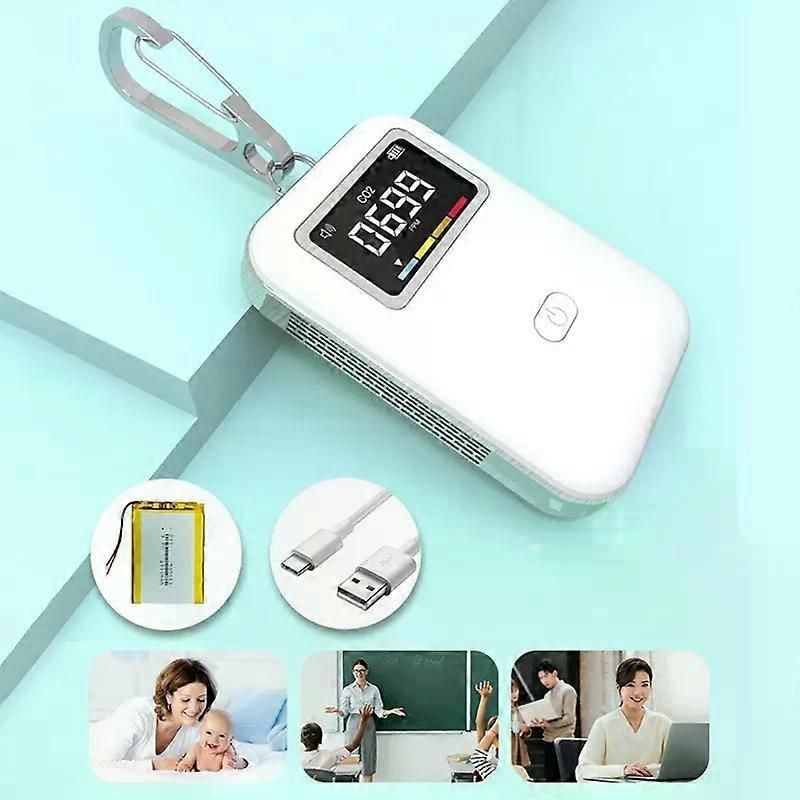 Mini CO2 Detector Infrared CO2 Monitor Fit For Travel Home Indoor You Can Use Anywhere