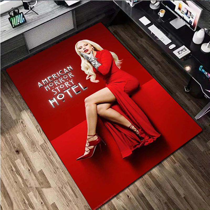 Tappeto Lady Gaga - Tappeto per la casa Tappeto decorativo per ufficio Per soggiorno Camera da letto Zerbino Tappeto da pavimento Tappeto per area sedia da computer