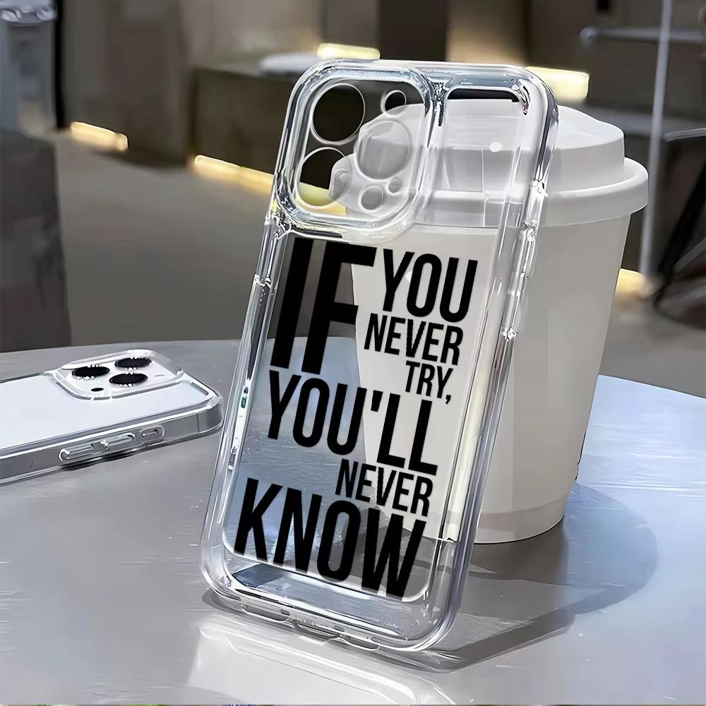 

English Sentence pattern Clear Phone Case For Xiaomi Mi Poco X6Pro X6 X7 X5 Pro Mi Poco F7 Pro F6 F5 Silicone Cover Poco X7 Pro 5G чистый