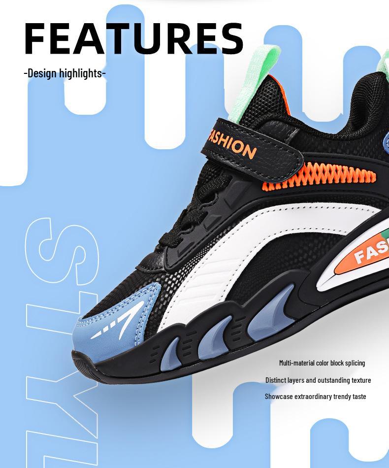 Kinder Winter Basketballschuhe 2025 - Jungen Verschleißfeste Sport-Sneaker mit Drehverschluss für Mittel- und Großkinder