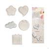 Decorative Tray Creative Shape Home Decor White Matte Jewelry Vanity Countertop Organizer
