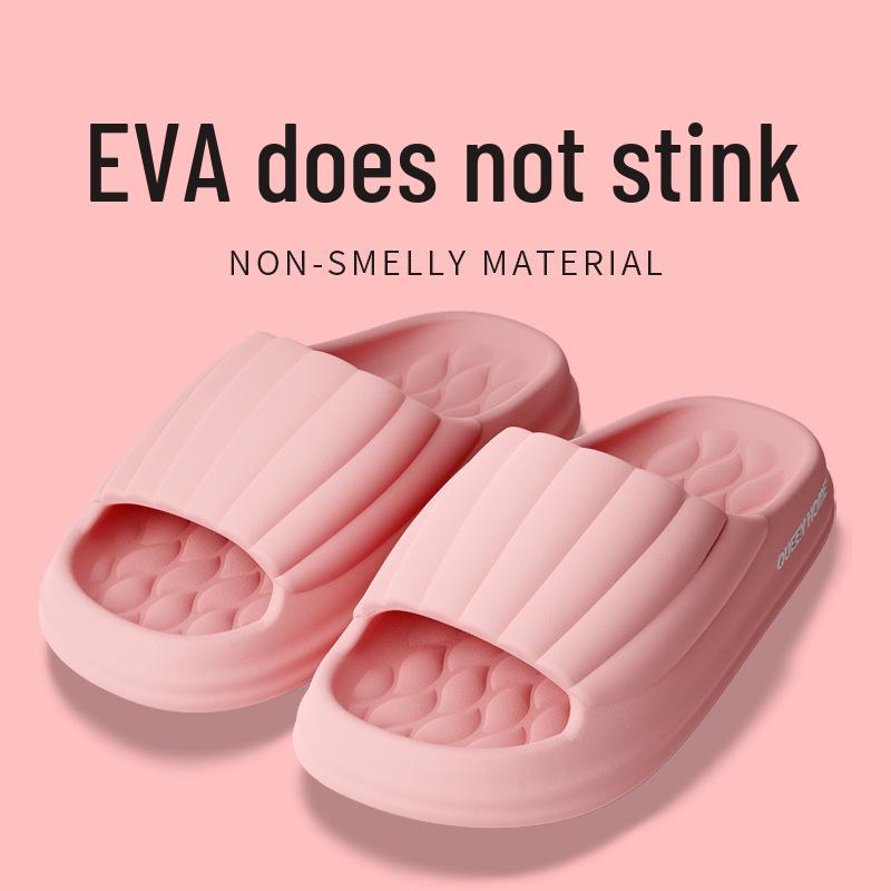 EVA Women’s Thick-Soled Non-Slip Soft Slippers for Summer 2025 - Comfortable Indoor & Bathroom Use