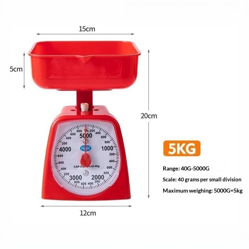 Mechanical Analog Food Weighing Scale High Accuracy Clear Dial No Battery Needed for Home Kitchen Baking Use