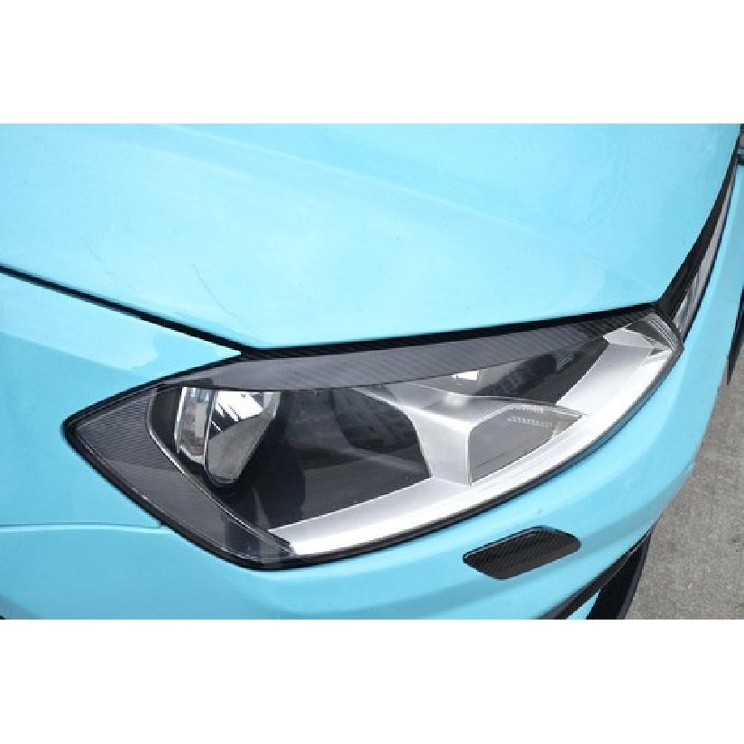 Carbon Headlamp Light Eyebrows Eyelids For Volkswagen Golf 7 MK7 GTI R 2014-2018