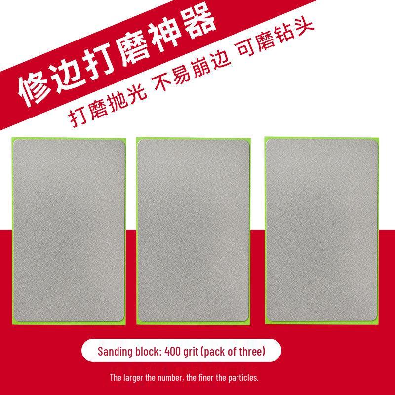 Fliesen Anfas- & Polierpad: Karborund Handschleifscheibe