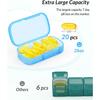 Weekly Pill Organizer with Large Individual Containers,Portable Pill Box 7 Day for Pocket,Purse,Pill Container for Medication,Vitamin,Supplement