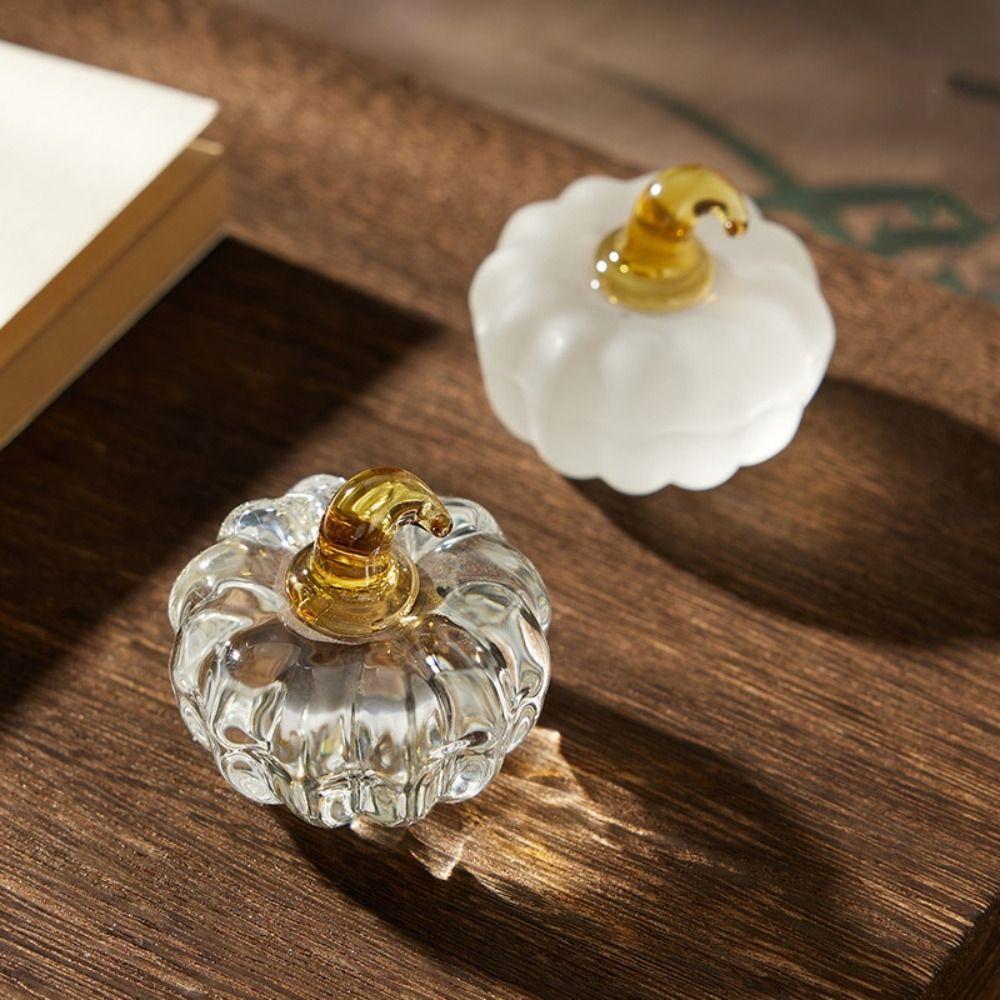 

Chinese Crystal Glass Paperweight Traditional Calligraphy Accessories Pumpkin Paperweight Art Tool Style B