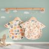 Short Sleeve Feeding Apron Waterproof Burp Cloth PU Soft Baby Bibs  Toddler