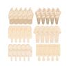 30Set Ice Cream Shaped Wooden Cutouts DIY Wood Unfinished Hanging Wood Craft for Painting Cutouts for DIY Art and Crafting
