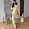 2026 Summer Women's Elegant Lace-Up Slimming High-Waisted Dress