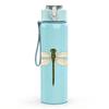 1PC Dragonfly Insect Pattern 750ml Color Plastic Sports Water Bottle Leakproof Flip Straw Lid Suitable for Sports Office Home Use