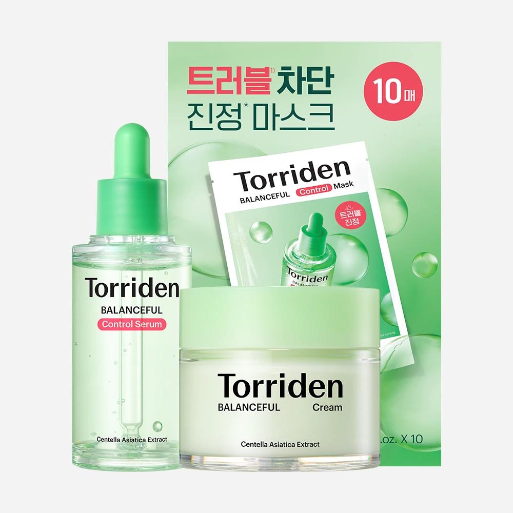[3-Piece Set] Balanceful Control Serum 50ml + Cream 80ml + Cica Control Mask 10 Sheets