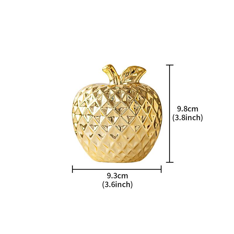 Minimalist Simple Desktop Ornament Apple Ceramic Statue Collection Centerpiece Fireplace Desk Cabinet Figurin Decoration Crafts