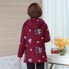 Women's Coat Down Cotton Jacket Autumn Winter Print Parkas Thick Plush Cotton Jacket Hooded Female Casual Warm Outerwears