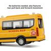 1:24 Scale School Bus Ambulance Police Car Models Toys Cars with Pull Back Light Sound Miniature Vehicle Children's Day Gifts