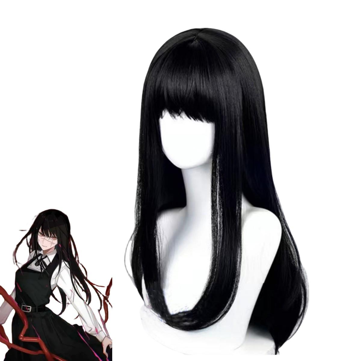 Anime Chainsaw Man Mitaka Asa Cosplay Kostuum Japan en Zuid-Korea JK Schooluniform Shirt Jurk Pruik Vrouw Schattig Campuspak XXXL&Chainsaw Man black
