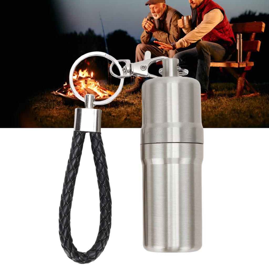 Portable Metal Storage Jar Aluminum Alloy Airtight Container Multipurpose Water Proof Small Bottle for Outdoor Camping Travel