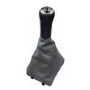 För VW Polo 9N 9N2 2002 2003 2004 2005 2006 2007 2008 2009 2010 Sedan 5/6 Växlad Växelspaksknopp Damask Läder Stövelskydd Fodral