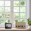 Digital Hygrometer Guage with Temperature and Humidity and Colck  with Large Screen and Smile Feedback for Home Use