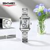 SKMEI 2581 Retro Square Elegant Lady's Digital Watch Small Dial Multifunction Chic Trendy Electronic Clock Gift