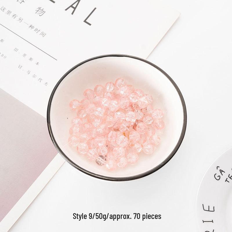 6.5-10mm Multicolor Glass Beads for DIY Bracelet and Necklace Jewelry Making