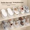 Adjustable Double-Layer Shoe Rack with Aromatherapy, Folding Divider, and Slipper & High Heel Storage