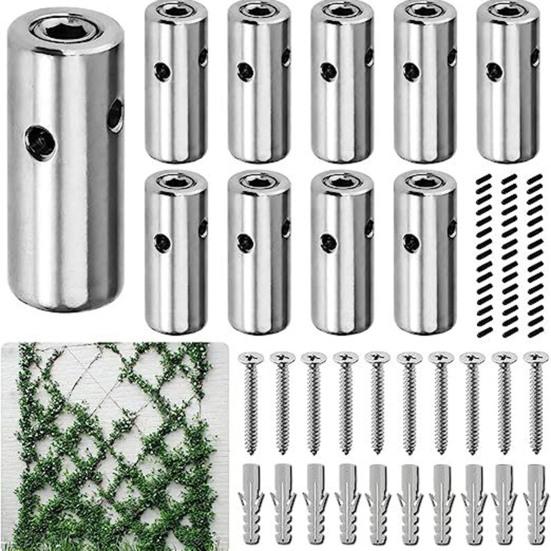 

1 рулон альпинистского троса поперечная защелка гибкая конструкция антикоррозийная веревка из нержавеющей стали для лиан виноградных лоз