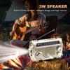 Hand Crank Emergency Radio AM/FM/SW Radio with Flashlight BT Speaker Portable Weather Radio for Outdoor Camping and Emergency