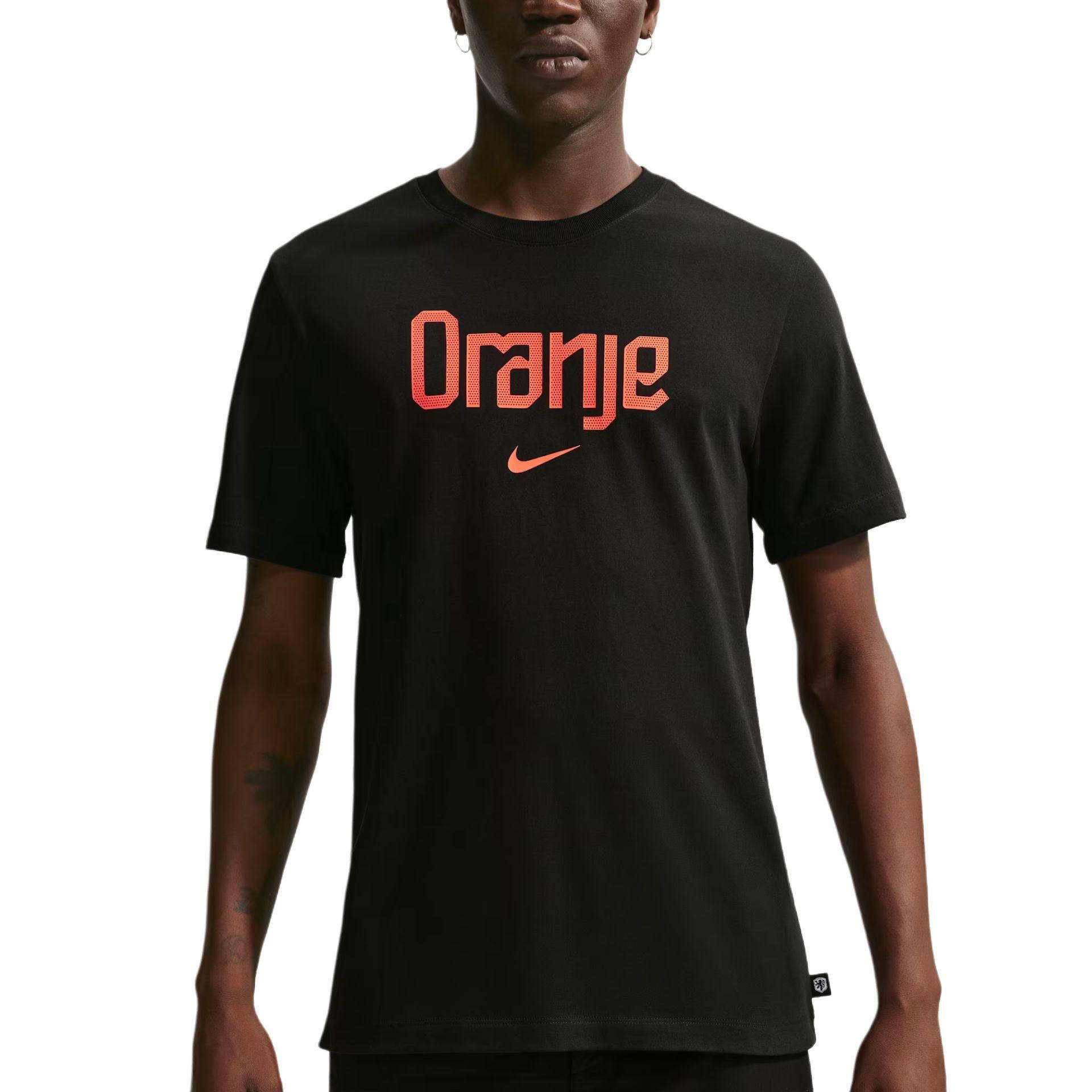 Nike Netherlands Team Soft Cotton Pullover Short Sleeve T-Shirt Men Tops IH2190-010 S
