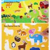 Cute Jelly Quiet Sticker Book: Early Education Brain-Teasing Puzzle Toy for Children