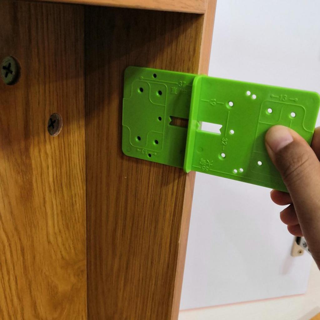 Hinge Jig 35mm Precision Concealed Template Hinge Boring Jig for Cabinet Hole Woodworking Installation Drawer Shelf Frame