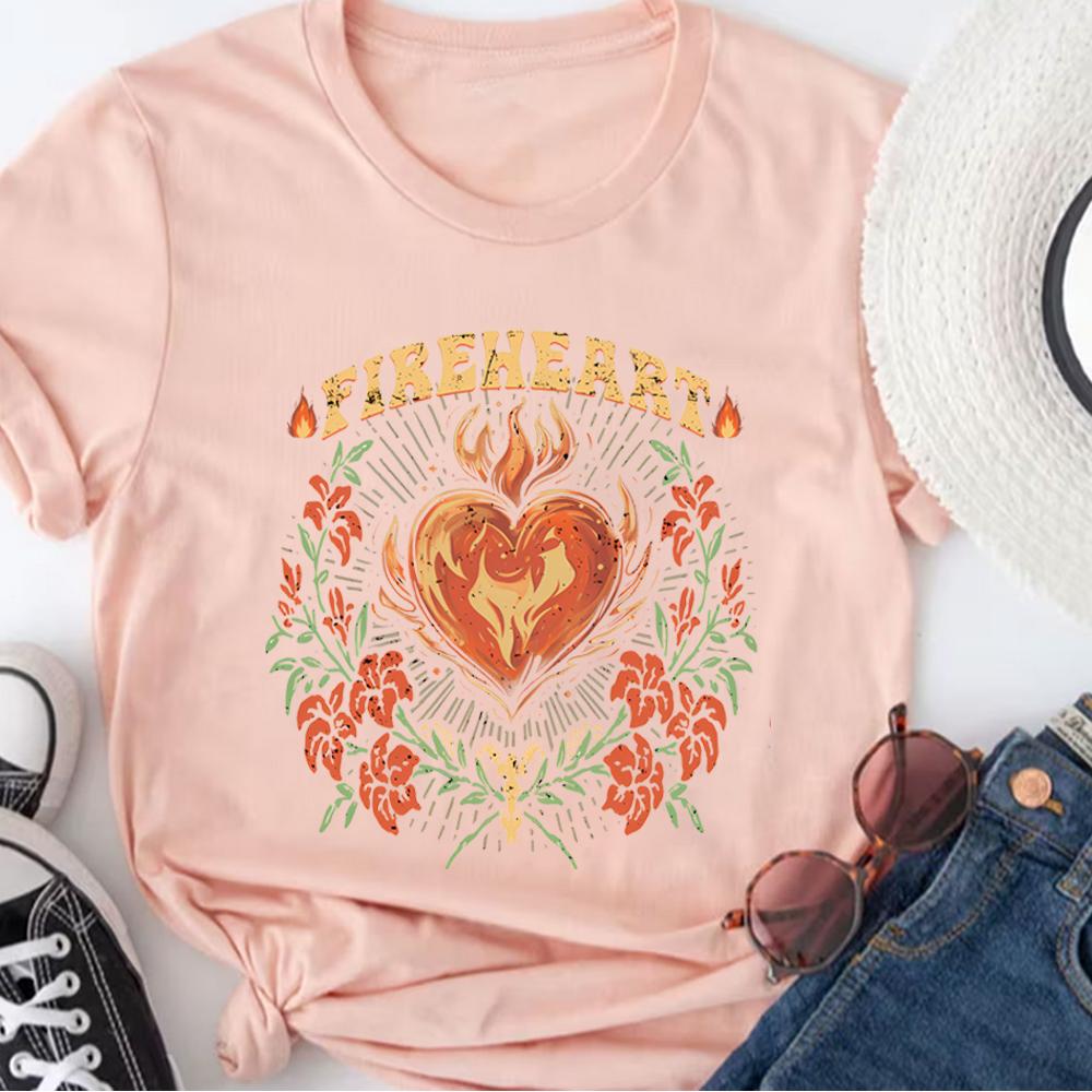 Vintage Fire-heart Shirt Throne of Glass Shirt To Whatever End Shirts SJM Quotes Tee You Do Not Yield T-shirt Unisex Top