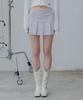 Archive Hem Frayed Pleated Skirt