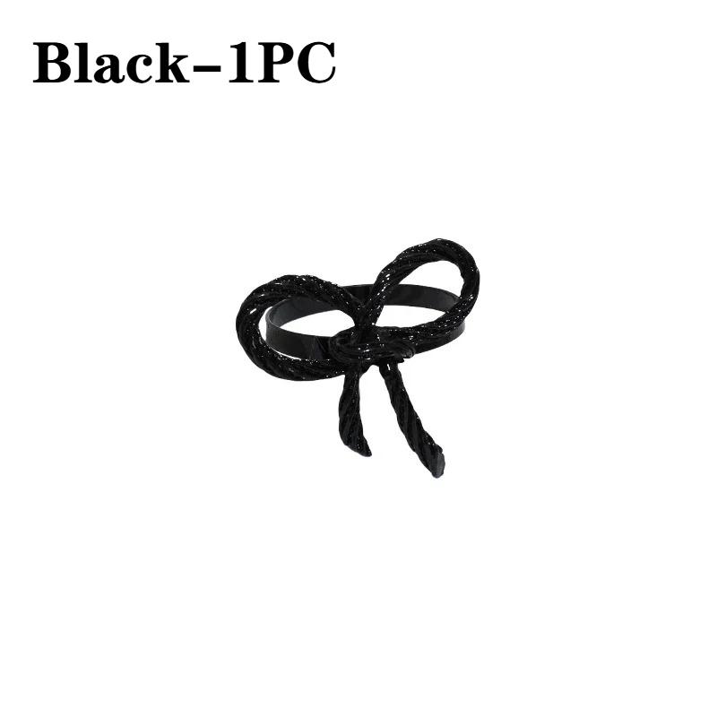 Bow Tie Napkin Rings Metal Table Decor Simple Elegant Design for Christmas Wedding Valentine's Day Party Dining Table Decor