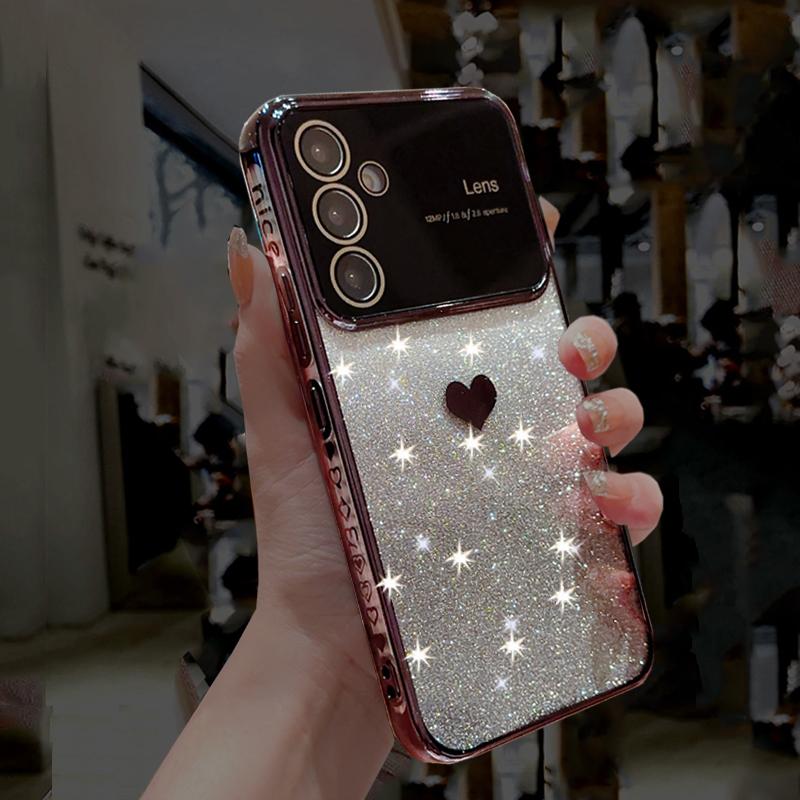 

Роскошный градиентный блестящий чехол с сердечком для Samsung Galaxy A54 A24 A14 A53 A23 A13 A52 S24 S23 Ultra S22 iPhone 15 14 13 12 11 Pro Max, мягкий чехол из ТПУ For iPhone 11 Pro Max чёрный
