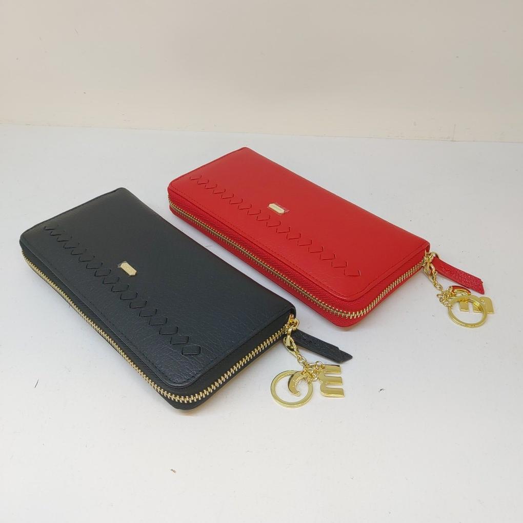 [Mari eclaire] Premium natural cowhide leather zippered women's long wallet / soft leather / lightweight / good storage