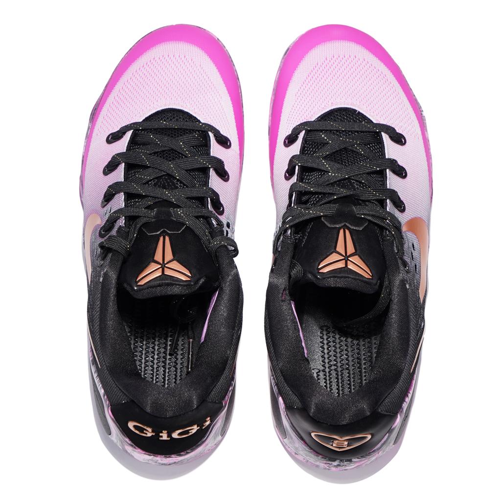 Nike Kobe 9 Abrasion Resistant Abrasion Resistant Low top Basketball Shoes Unisex Black Pink FZ7333-002(Team-9)