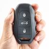 Für Peugeot Citroen Opel Grandland X Corsa Zafira Fernbedienung Silikon 3 Taste Schlüsselanhänger Kette Ring Abdeckung Fall Halter Schutz